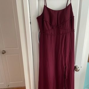 Azazie Cabernet bridesmaids dress NEW never worn